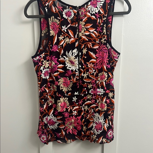 Anthropologie BARASCHI purple and Pink Embellished Fitted Tank Top - Picture 6 of 9